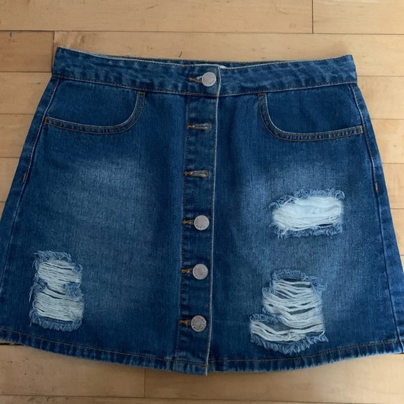 Forever 21 Dresses & Skirts - [M]👗F21 denim skirt
